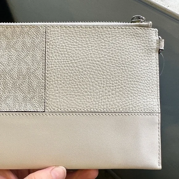 Michael Kors White Wristlet with Silver Studs New Never Used, Perfect for a Gift - Picture 10 of 17